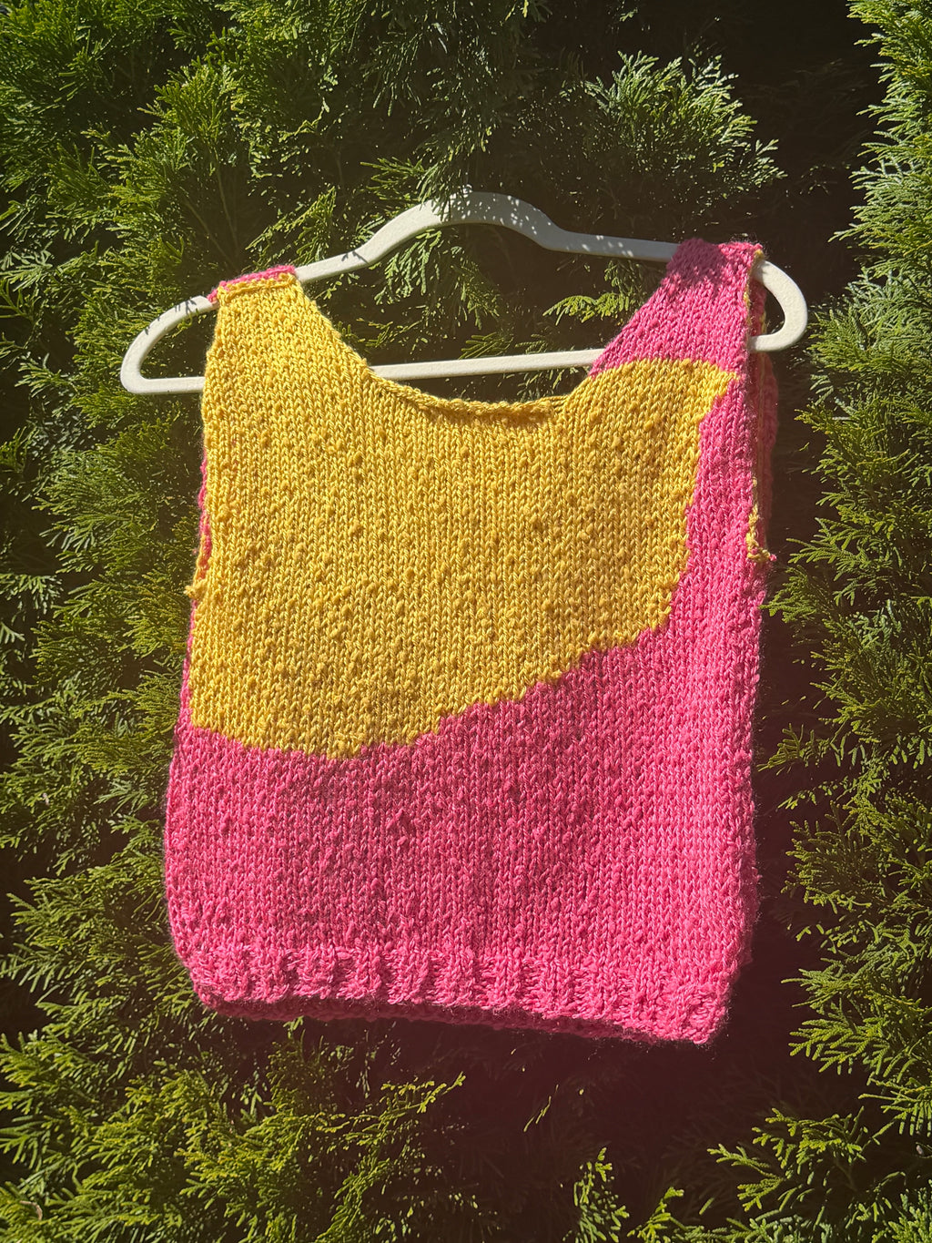 Cotton Hand-Knit Tank Top