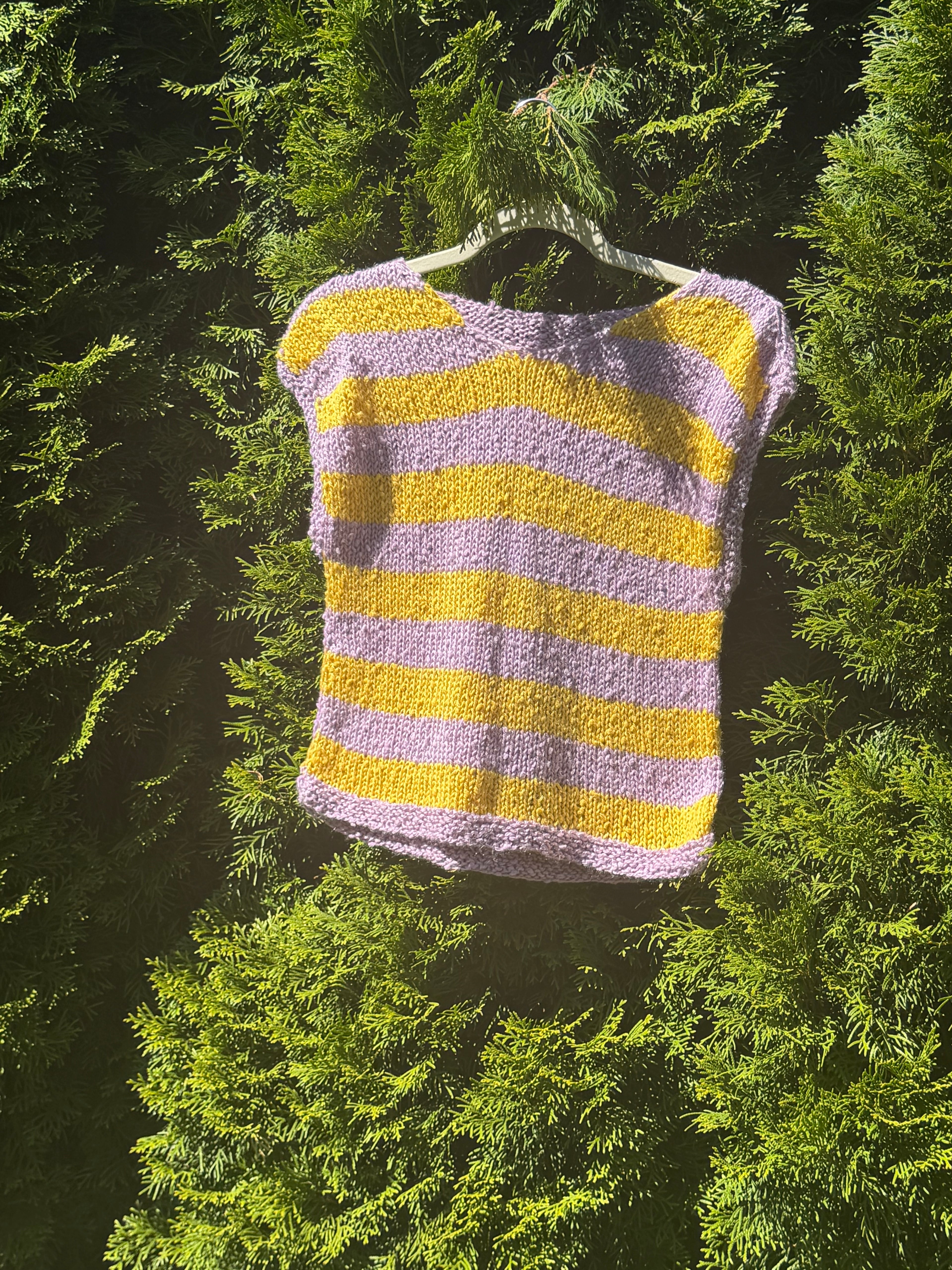 Cotton Hand-Knit Tank Top
