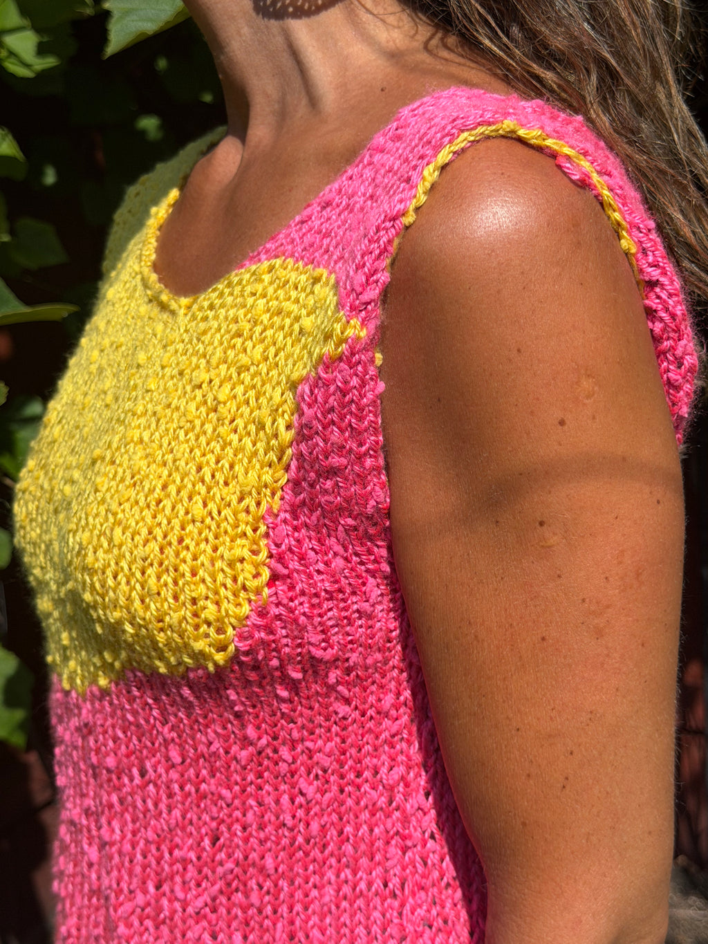 Cotton Hand-Knit Tank Top