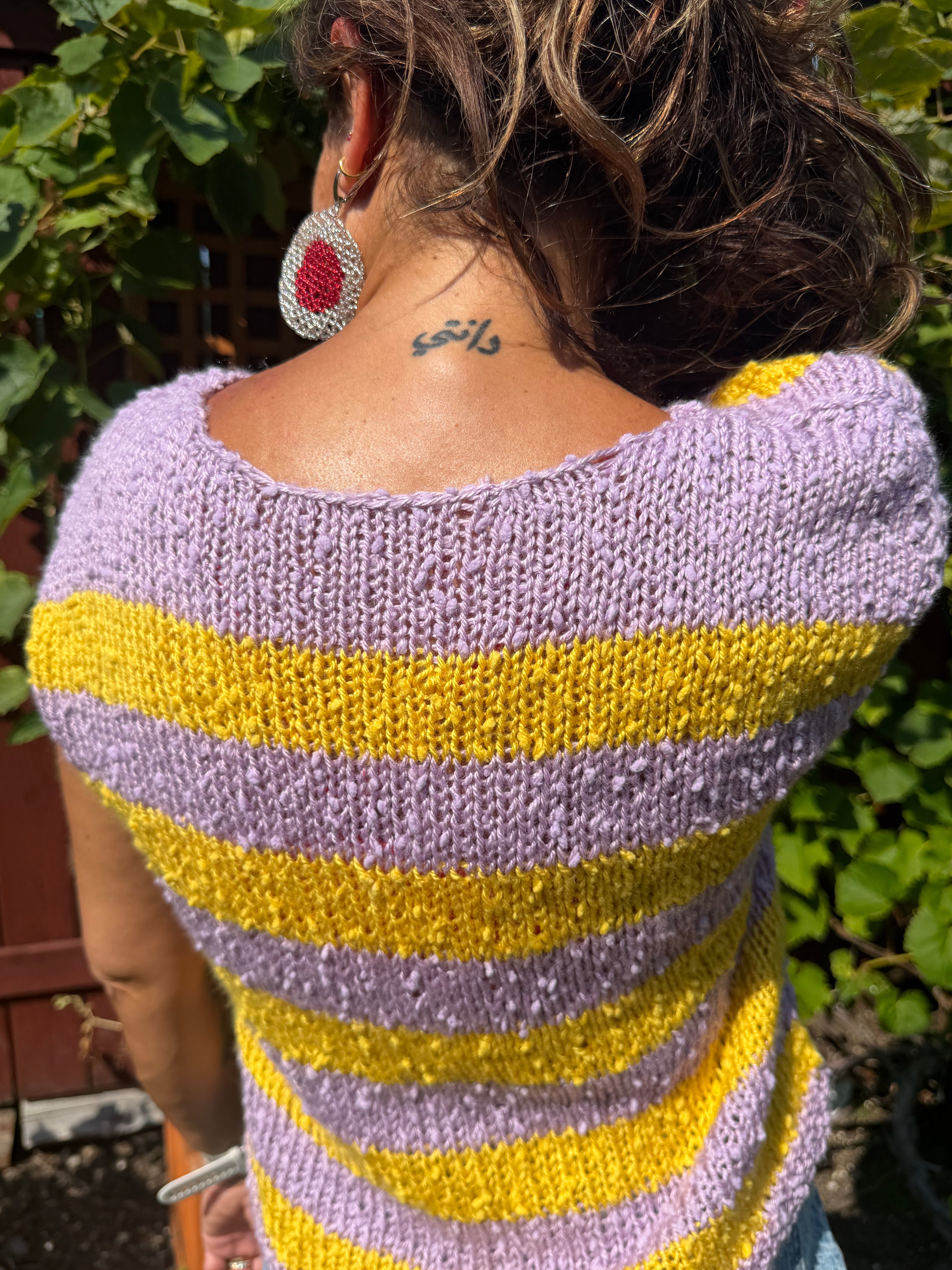 Cotton Hand-Knit Tank Top